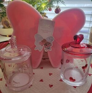 Cook With Color Pink Bow Snack Box With Jars.